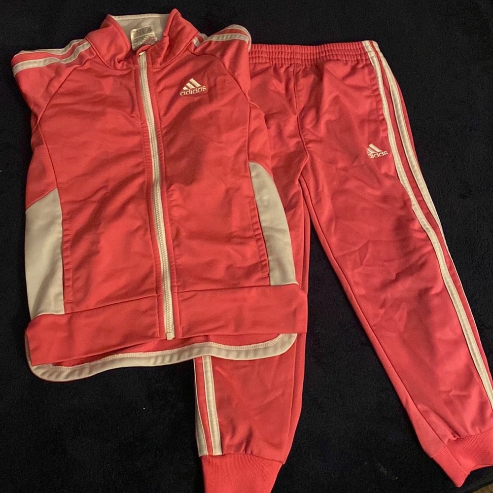 Girls Adidas tracksuit